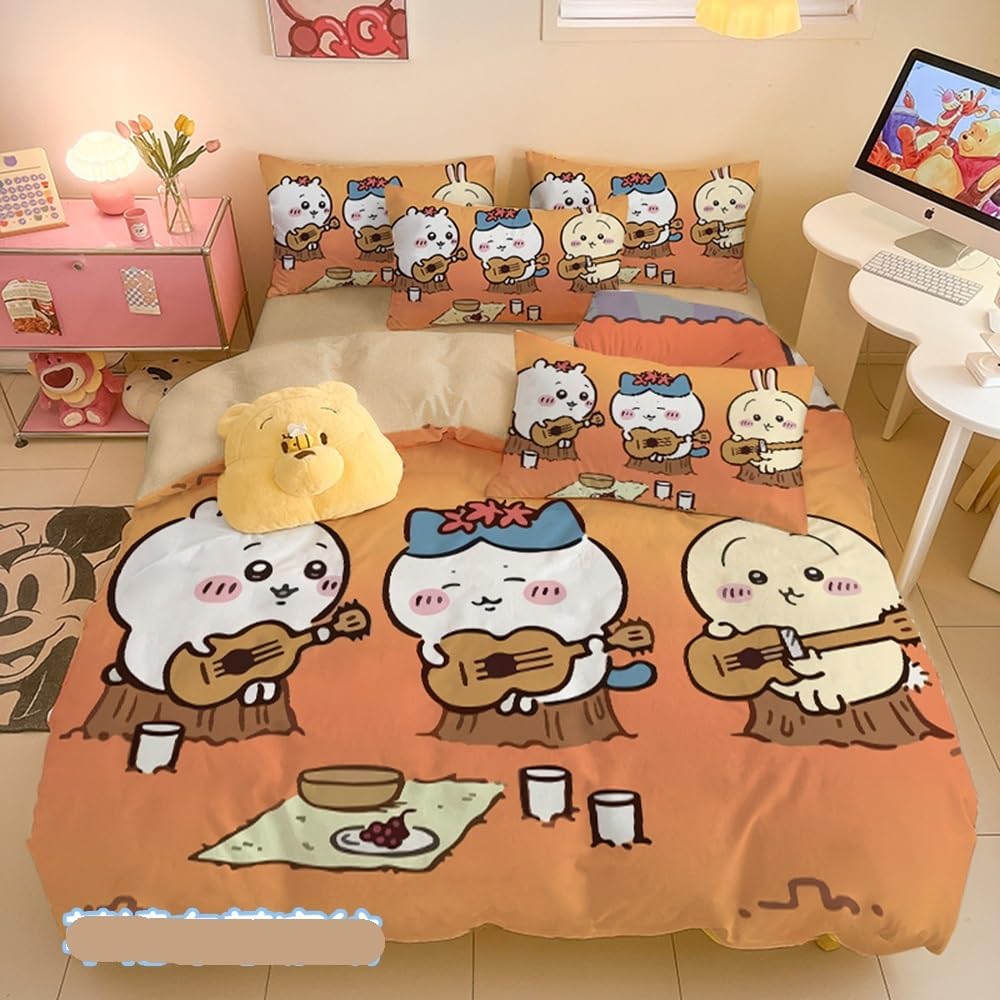 Amazon｜布団カバー シーツ 寝具カバーセット ちいかわ 枕カバー